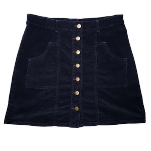 Altar'd State Kearney Corduroy Button Front Skirt